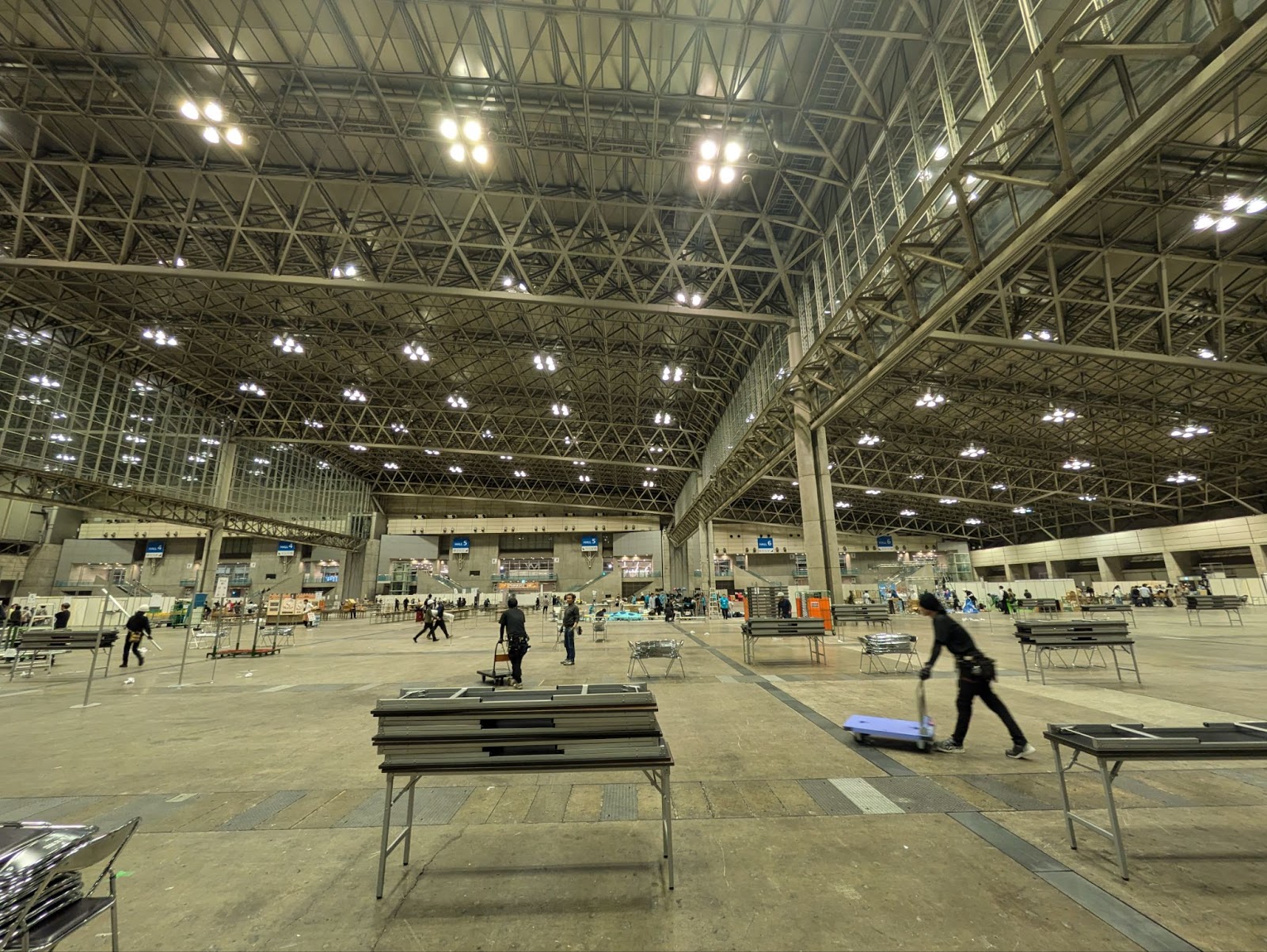 ゲームマーケット2024秋の会場設営・撤収の様子