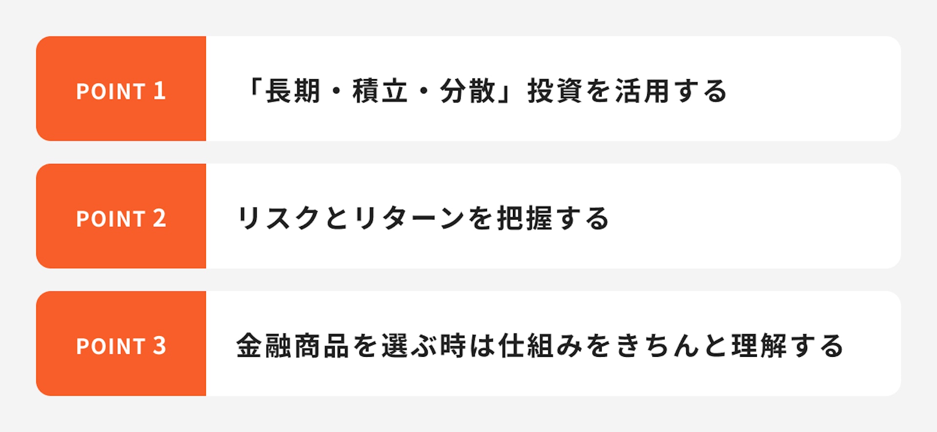 金融商品を選ぶ時におさえておきたいポイント