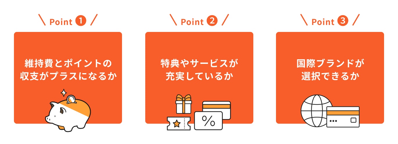 還元率が同じカードの時の賢い選び方