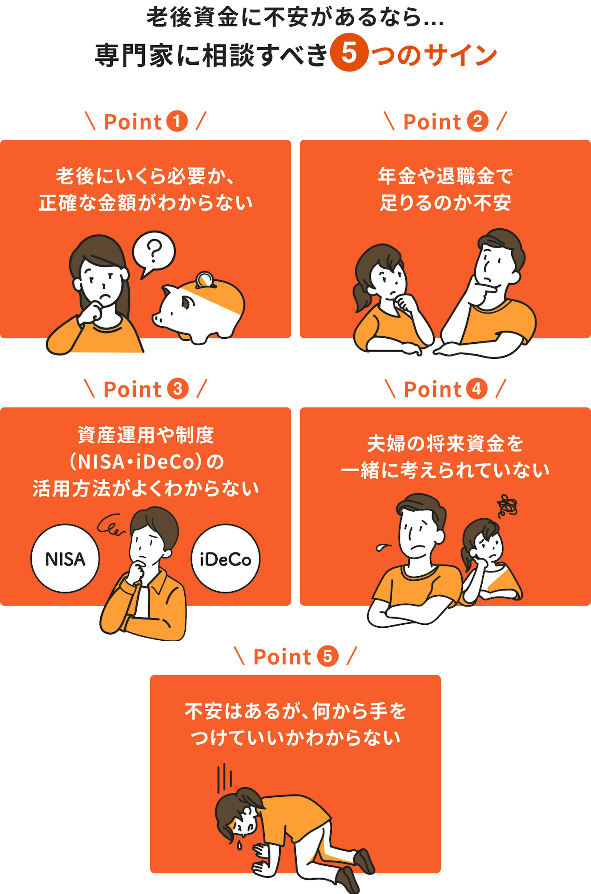 専門家に相談すべき5つのサイン