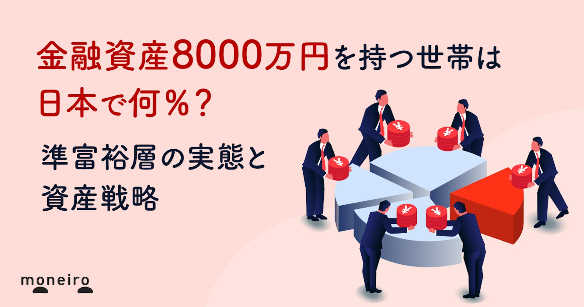 金融資産8000万円を持つ世帯は日本で何％？準富裕層の実態と資産戦略