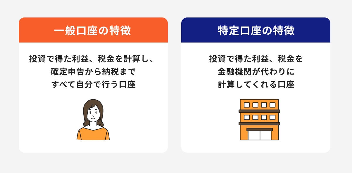 一般口座と特定口座の違い