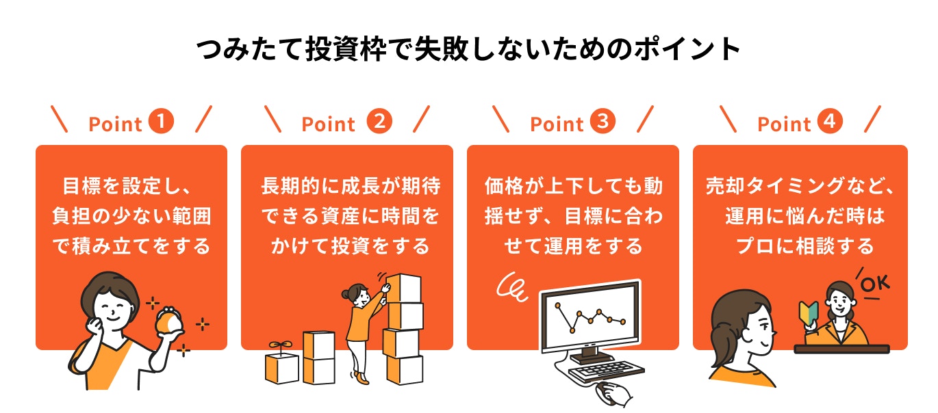 つみたて投資枠で失敗しないためのポイント