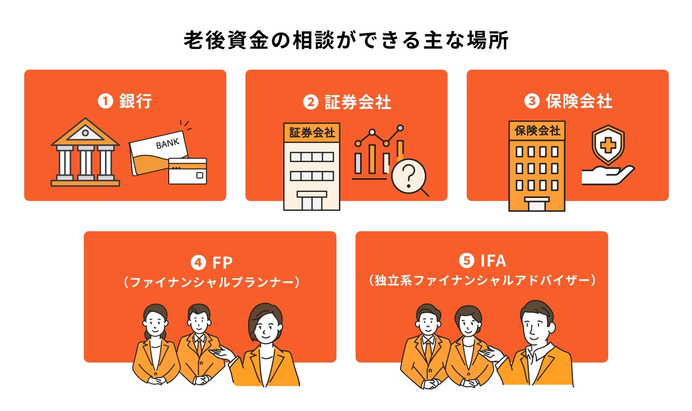 老後資金の相談ができる場所