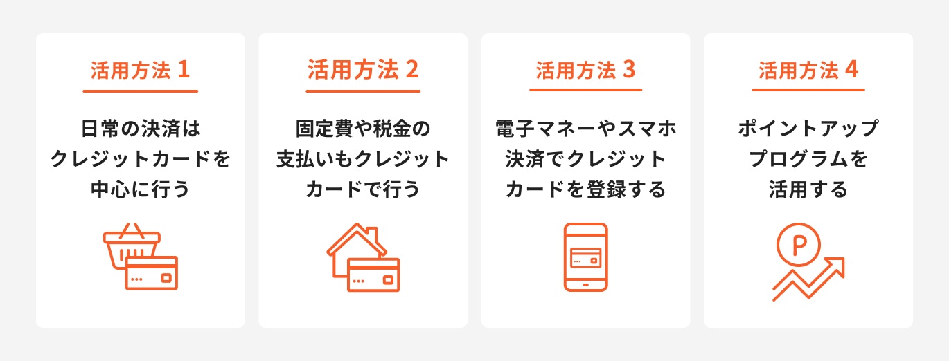 還元率の高いクレジットカードの活用方法