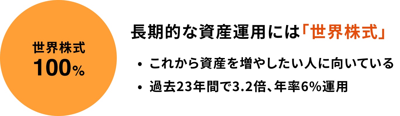 世界株式100%