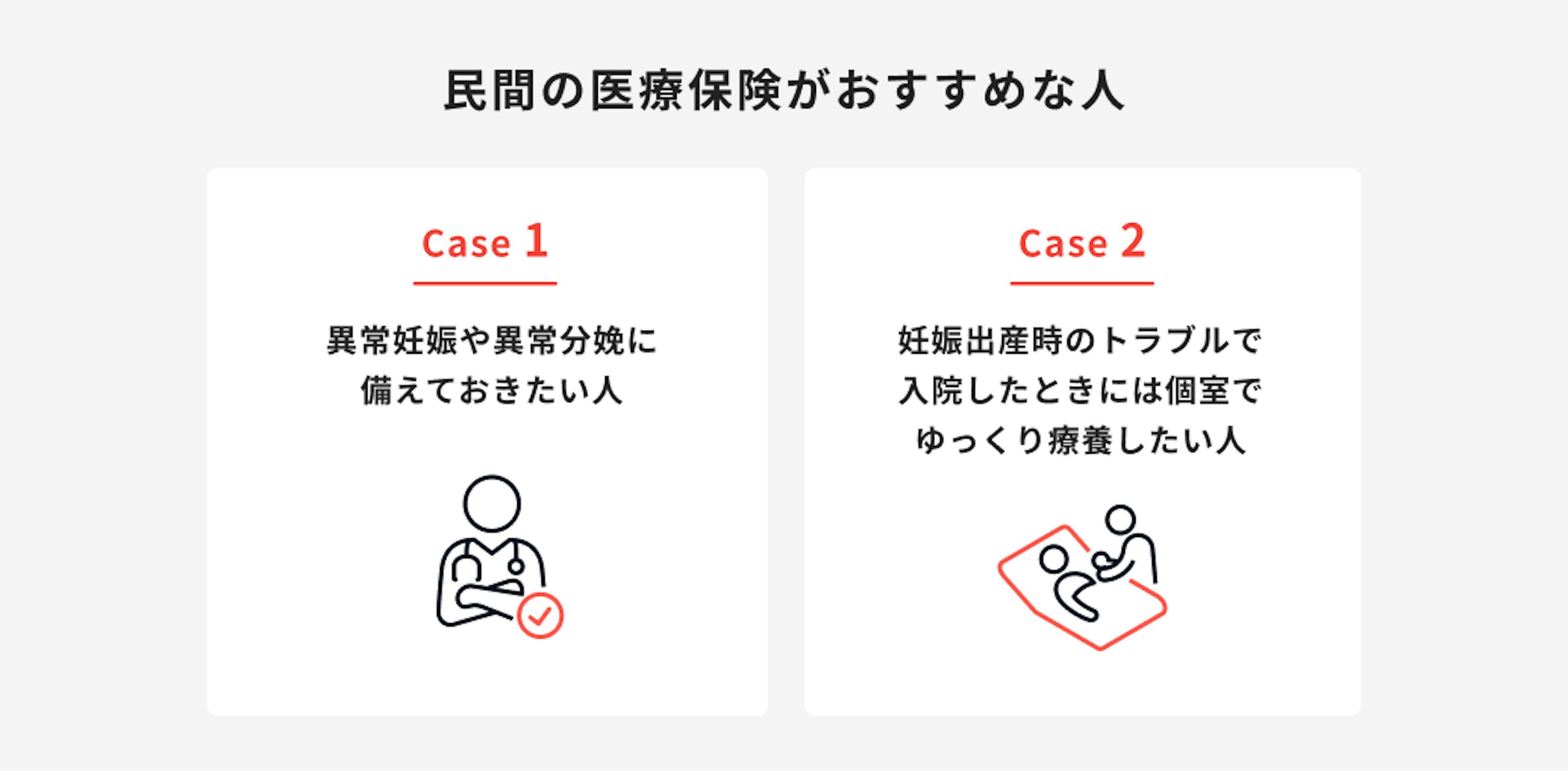 民間の医療保険がおすすめな人
