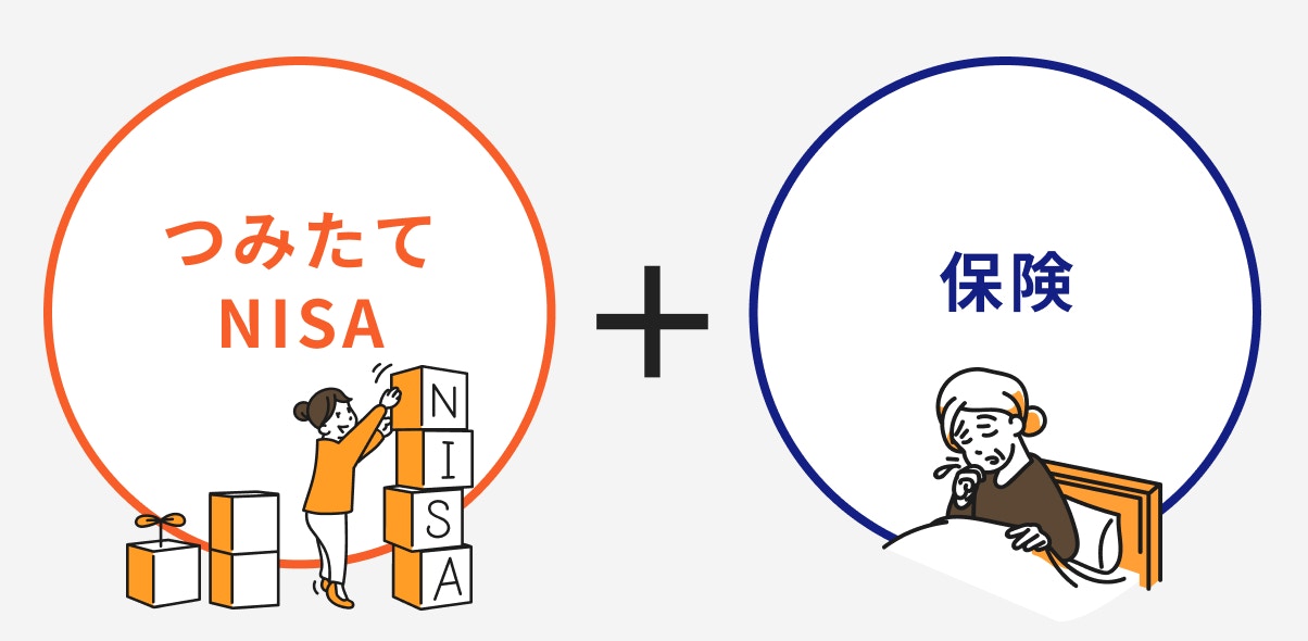 つみたてNISAと保険を組み合わせる