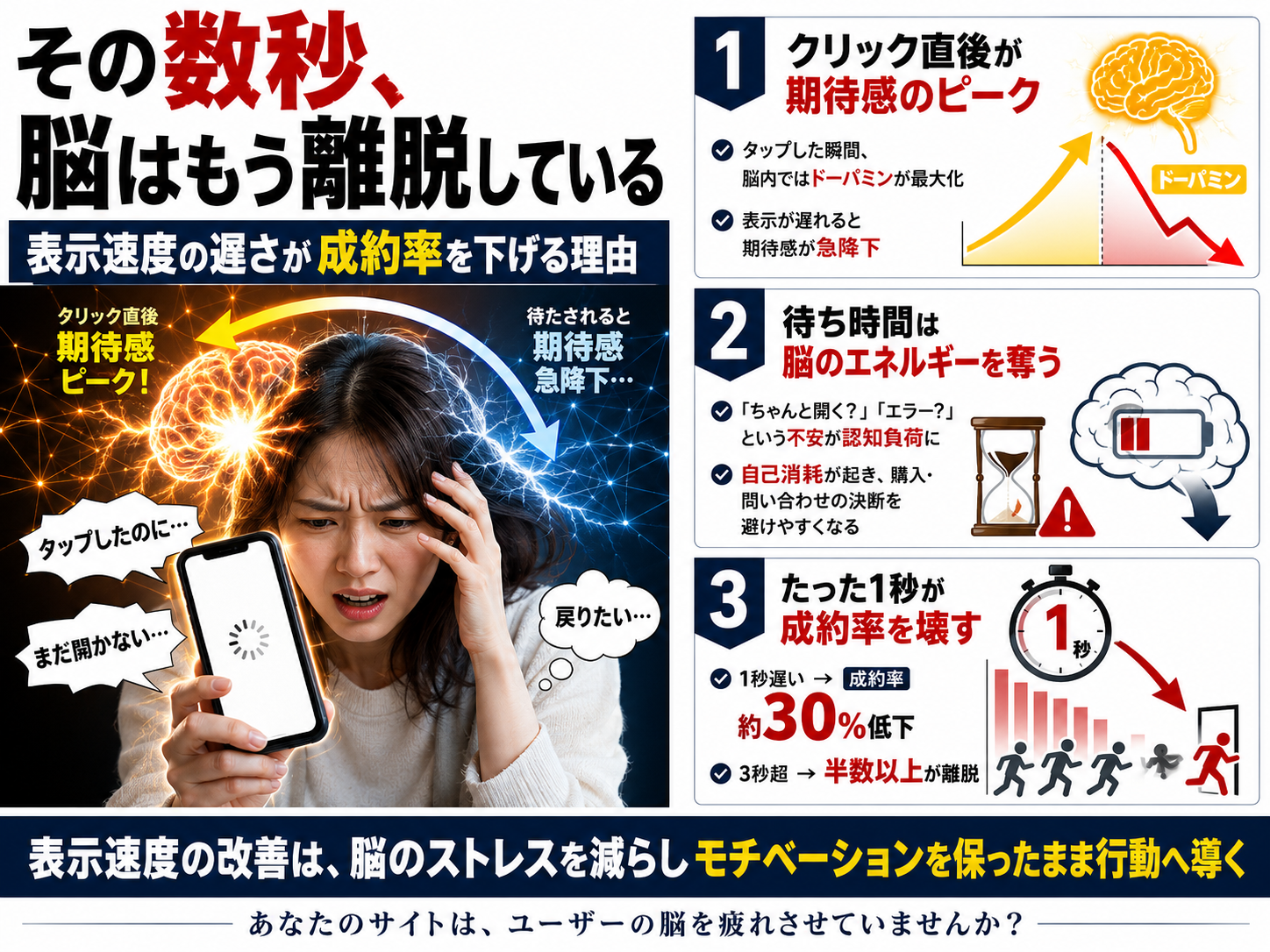 Webサイトの読み込み待ちがユーザーの脳を疲れさせる理由のアイキャッチ画像