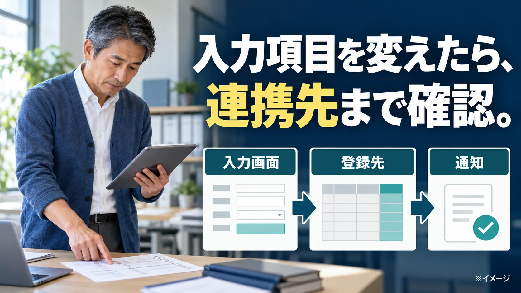 LINE連携の入力項目を変えるとき、どこまで確認する？｜変更前後のチェックポイントのアイキャッチ画像