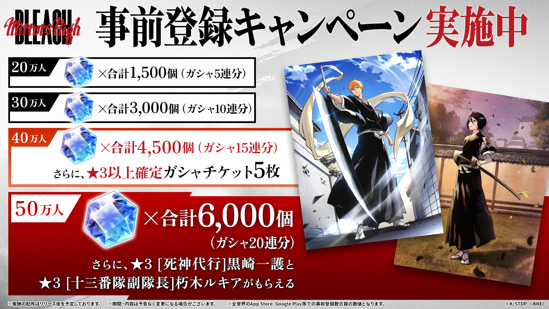 事前登録キャンペーンの告知画像