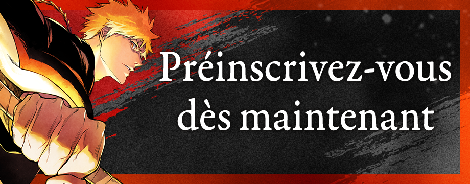 Bannière française officielle de la campagne de préinscription de BLEACH Mirrors High