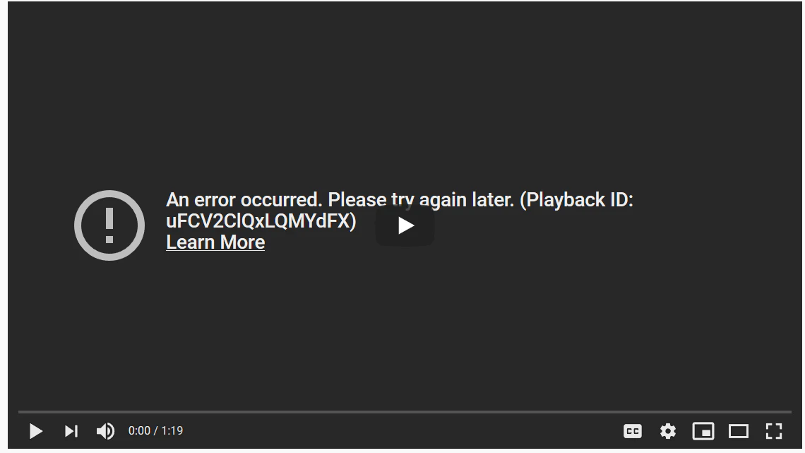 An error occurred. Please try again later.