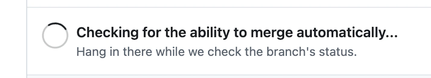 Checking for the ability to merge automatically...Hang in there while we check the branch's status.