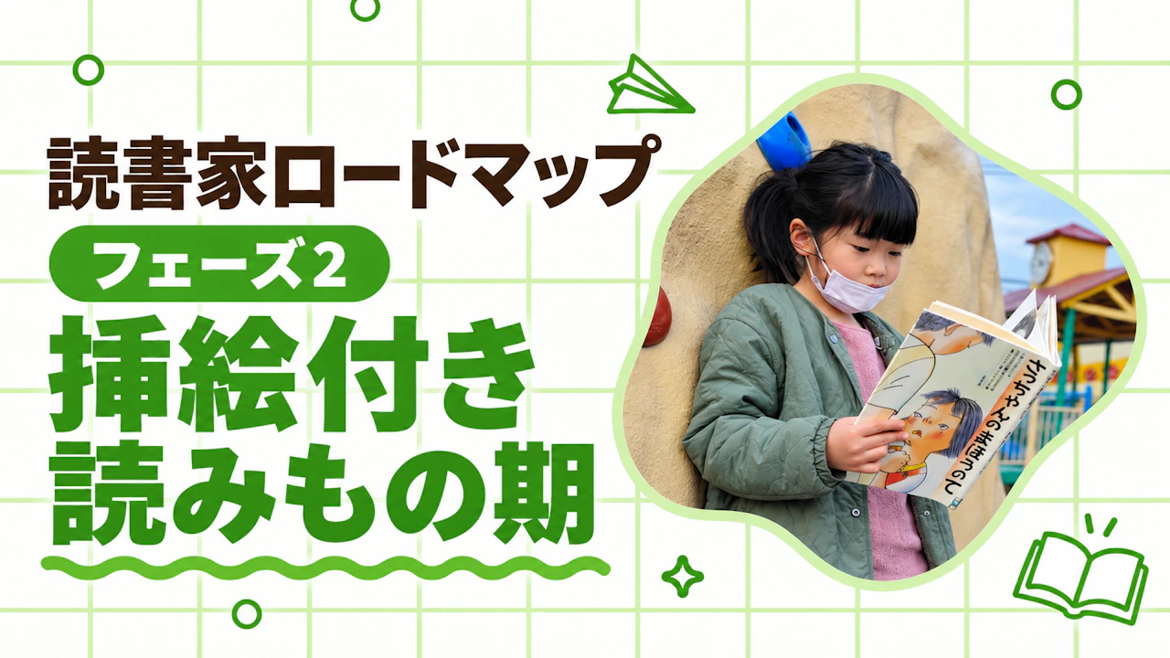 絵本から活字への架け橋! フェーズ2の「挿絵付き読みもの期」の読書とは?