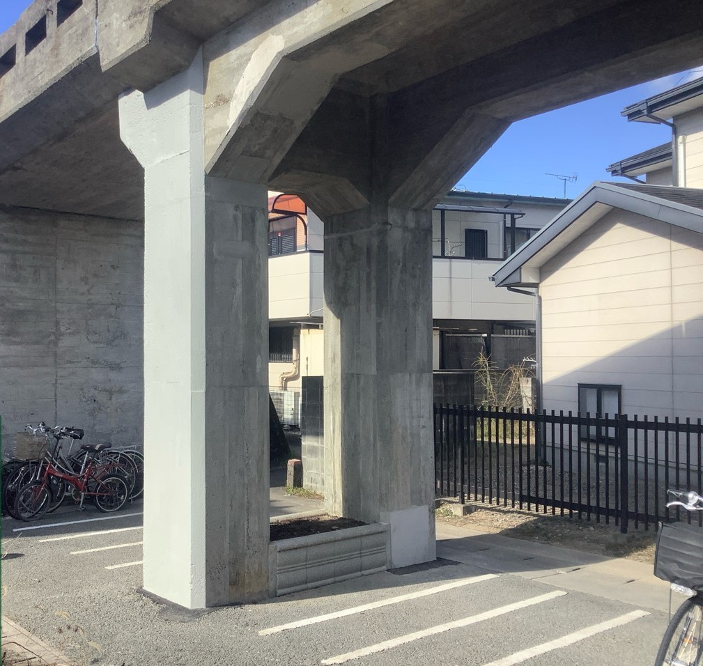 岡地・気賀駅間44ｋ500ｍ付近気賀高架橋改修