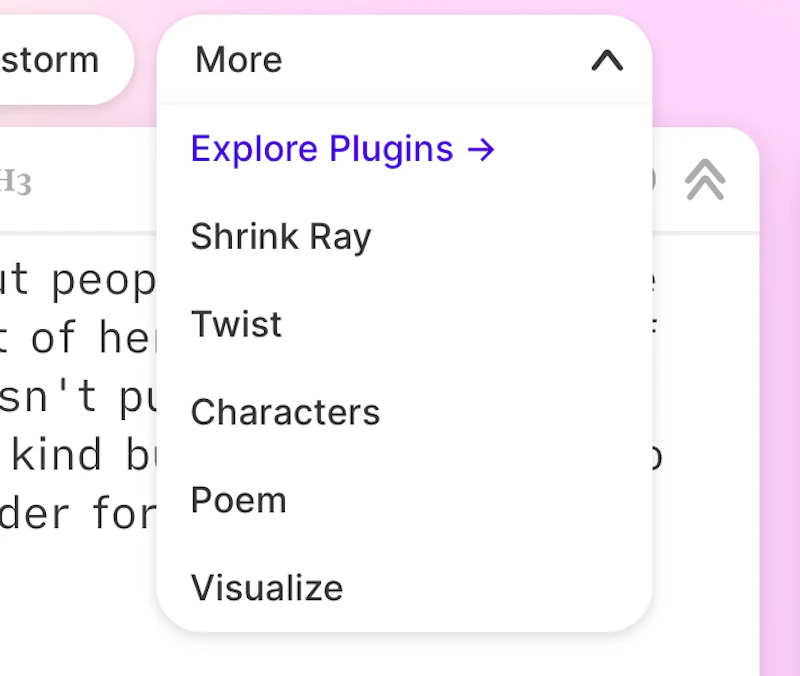 Sudowrite：その他機能