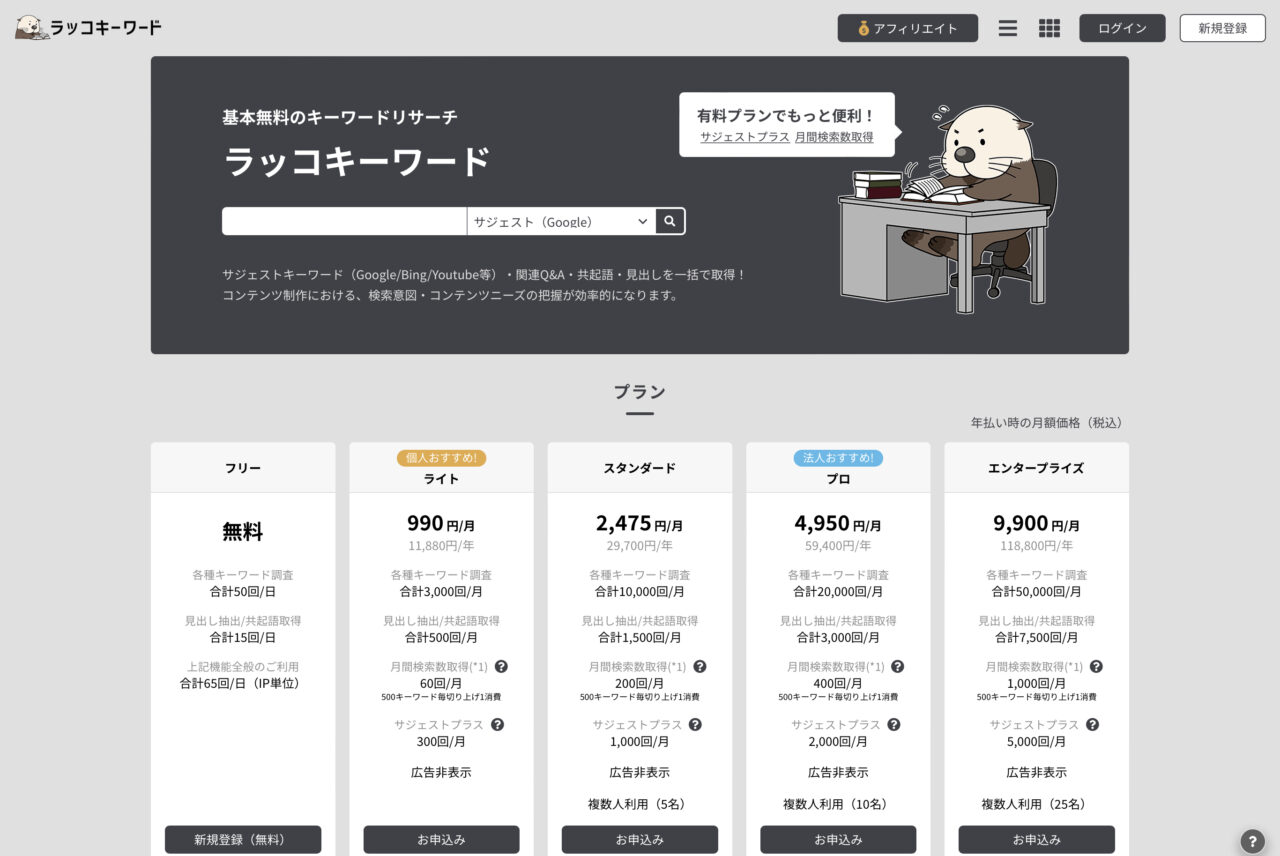 ラッコキーワード