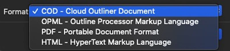 エクスポート機能が貧弱