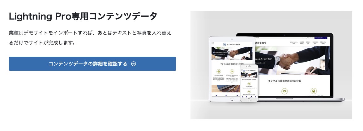 Lightning Pro:コンテンツテーマ