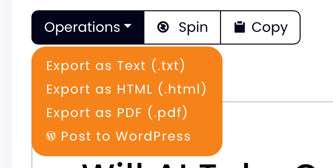 Article Forge:エクスポート