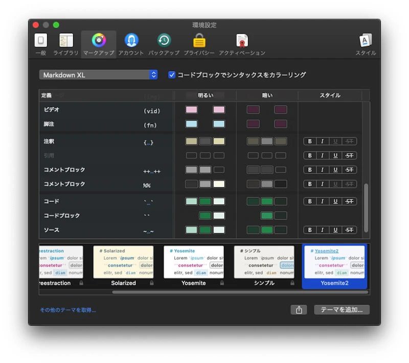 Ulysses：同画面プレビュー