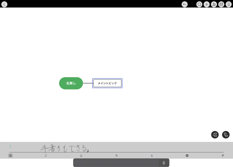 EdrawMind：iPad版・スクリブル