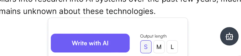 Writesonic：自動追記出力