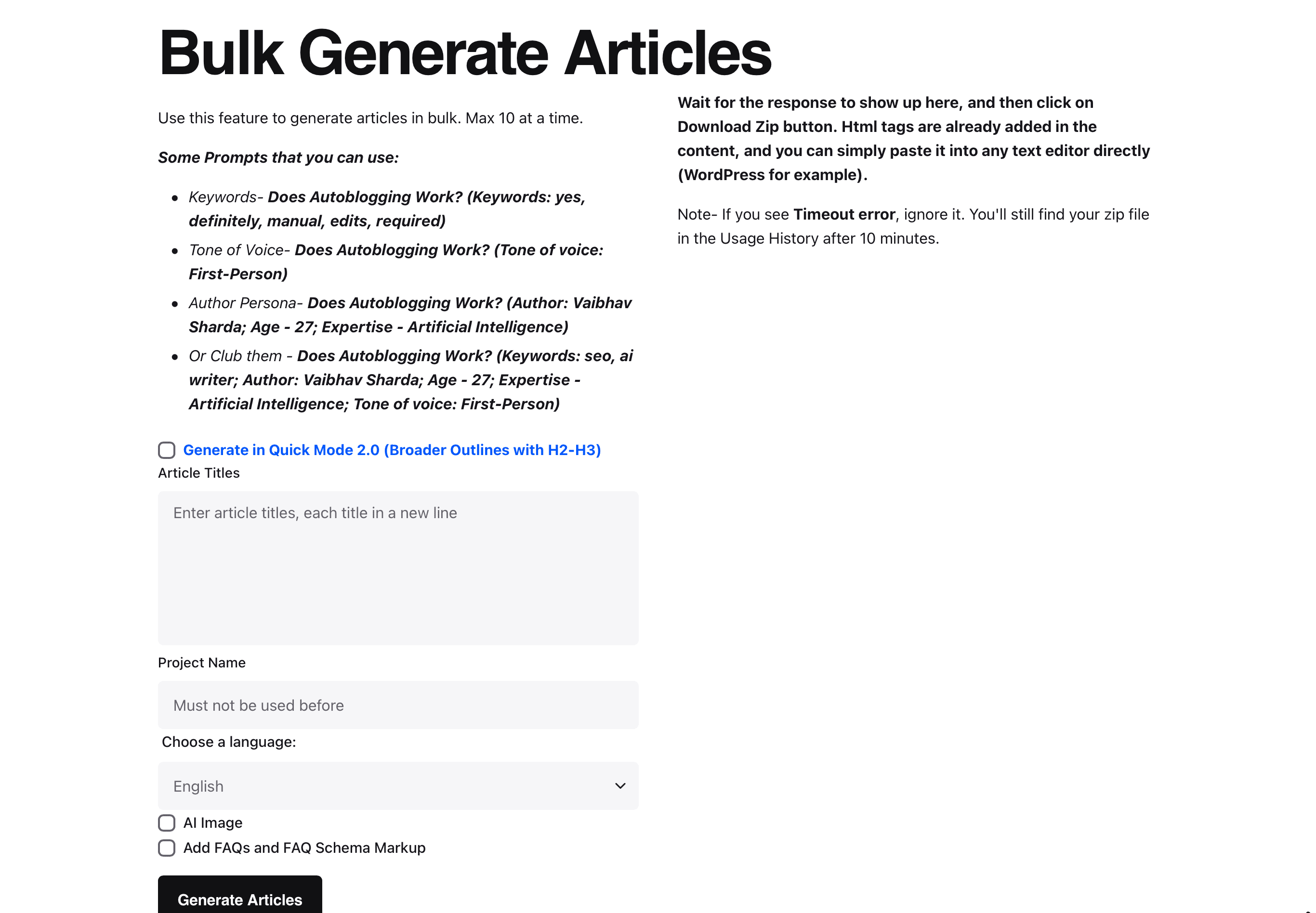 Autoblogging.ai：一括記事生成