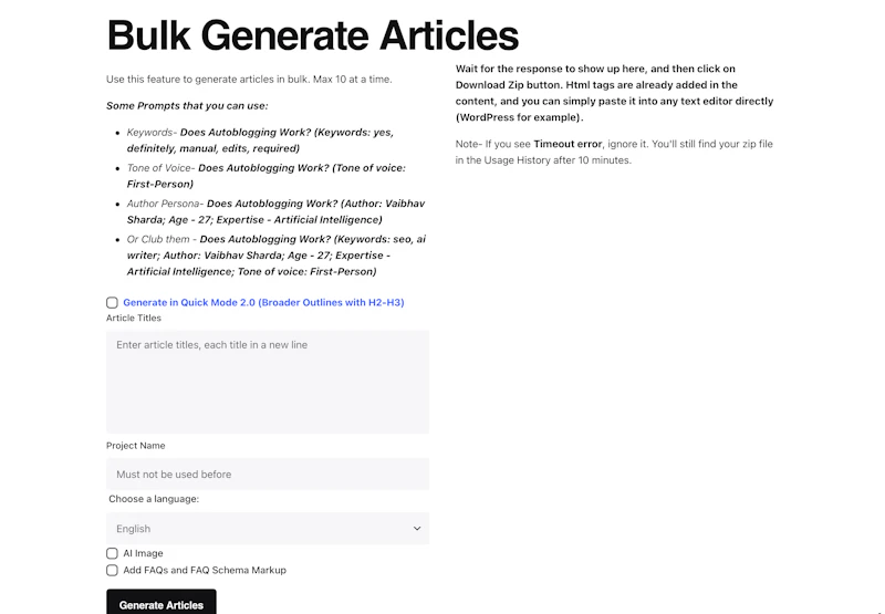 Autoblogging.ai：一括記事生成