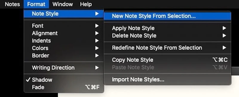 Scapple：スタイル保存