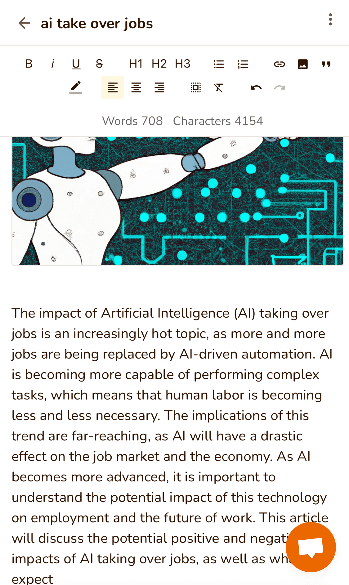 Rytr：iPhone（エディタ）