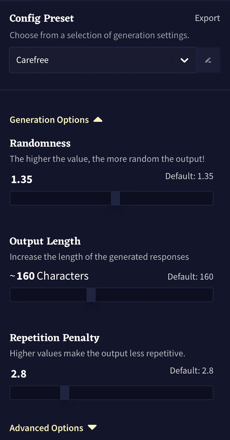 Novel AI：コンフィグプリセット（詳細）