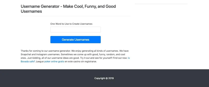 Username Generator