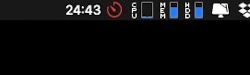 Be Focused：メニューバー