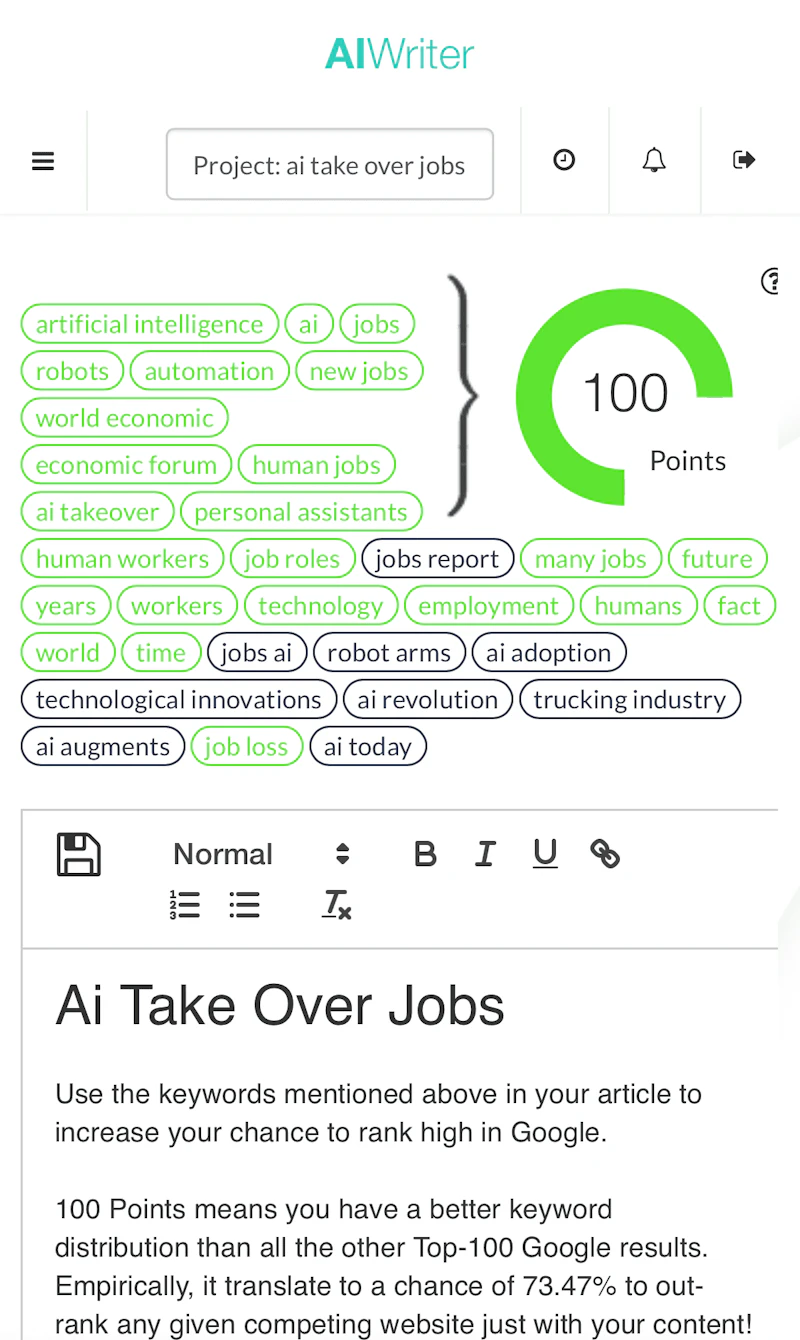 AI-Writer： iPhone表示