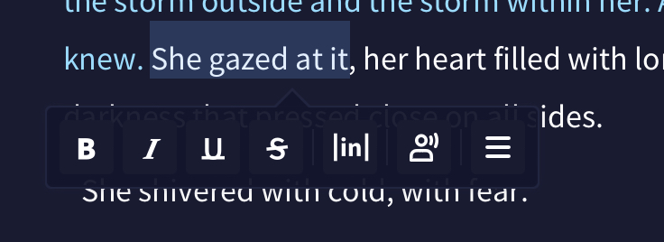 Novel AI：編集メニュー