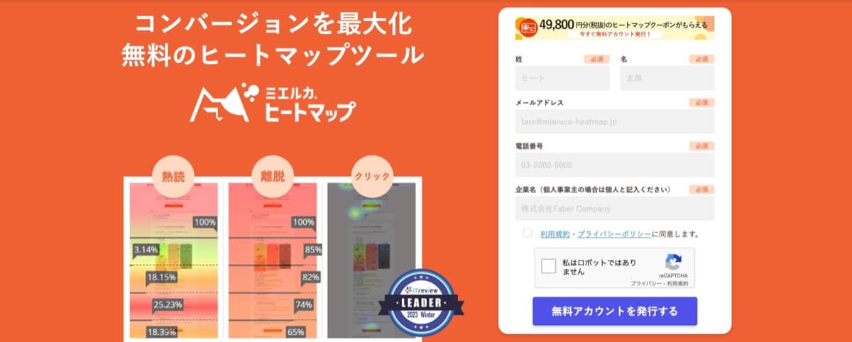 ミエルカヒートマップ