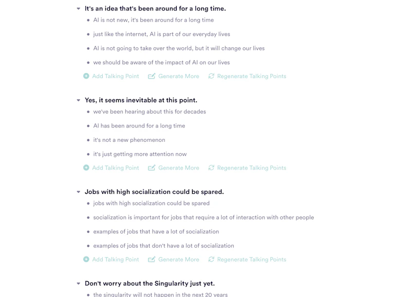 Copy AI：ブログ作成ウィザード（本文箇条書き）
