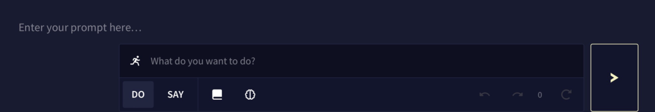 Novel AI：テキストアドベンチャー（入力フォーム）