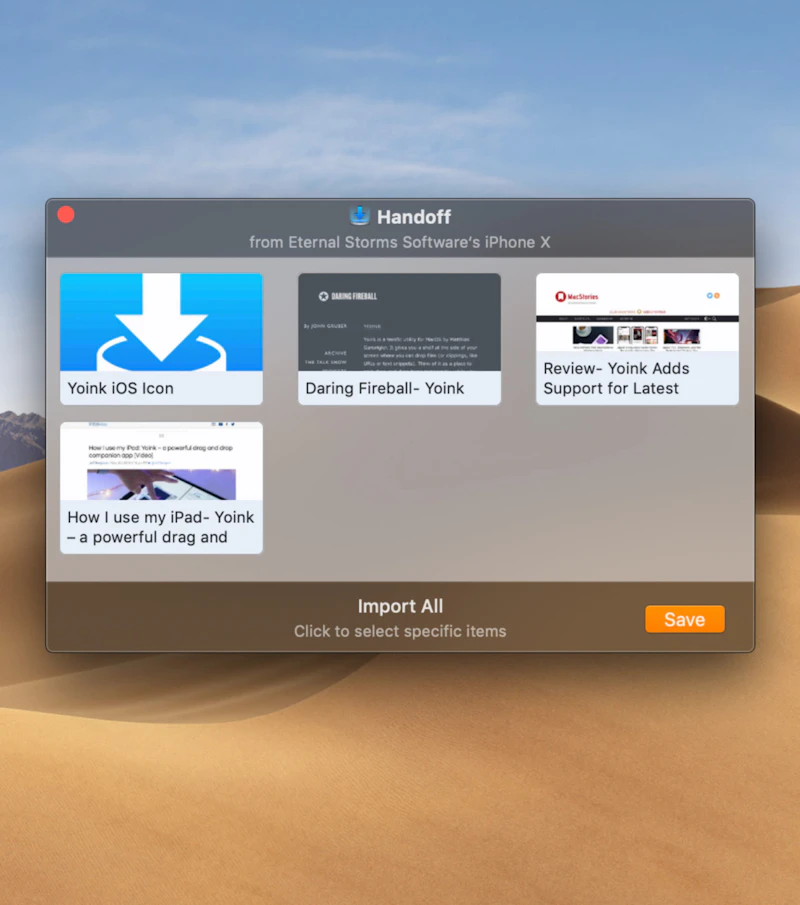 iCloud同期やHandoffにも対応