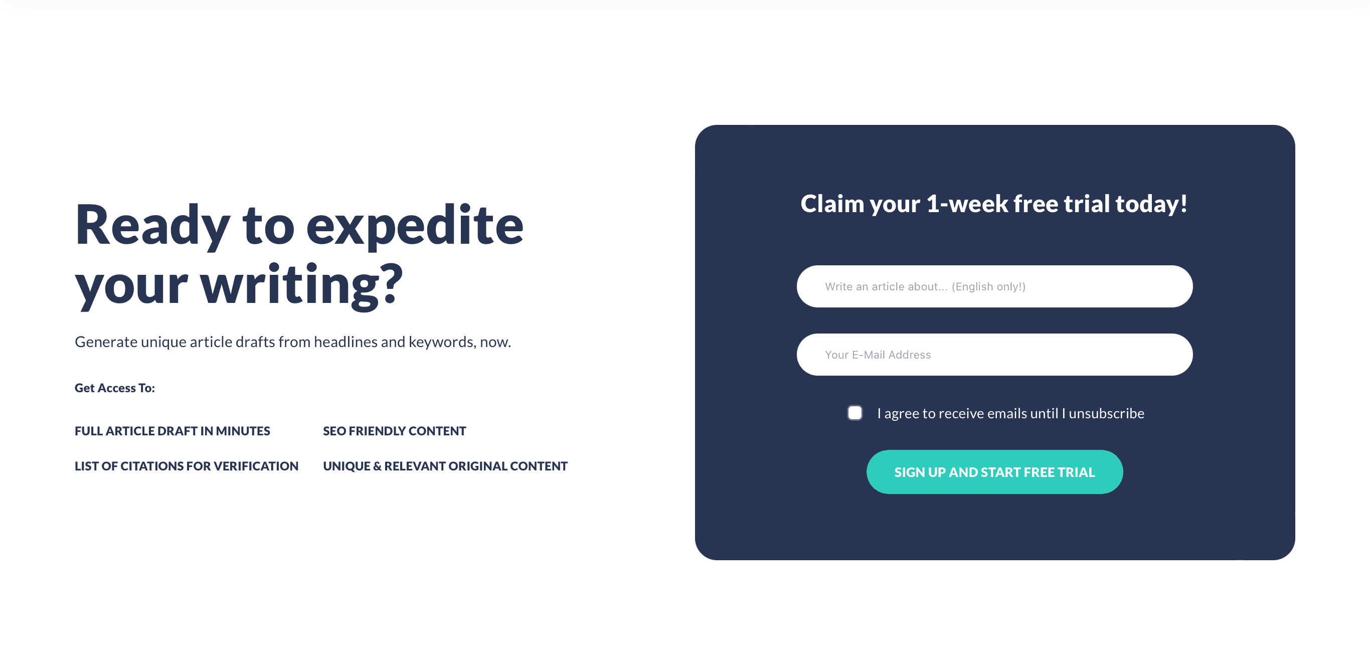 AI-Writer：無料トライアル登録