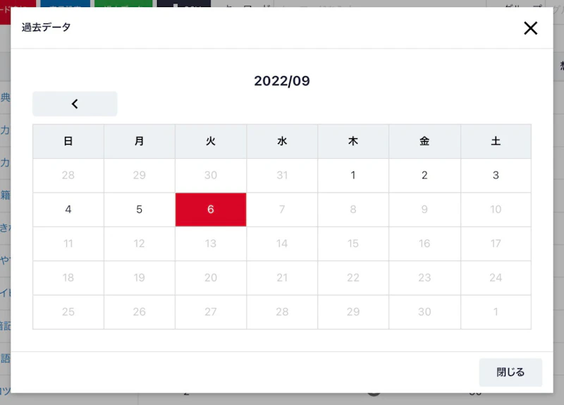 Nobilista：過去データ