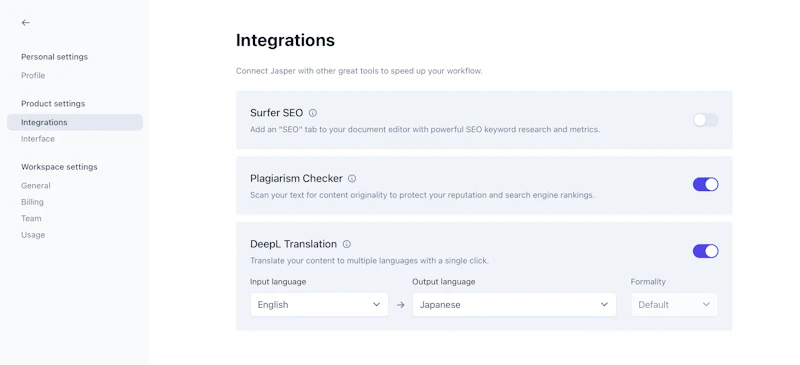 Jasper：言語設定