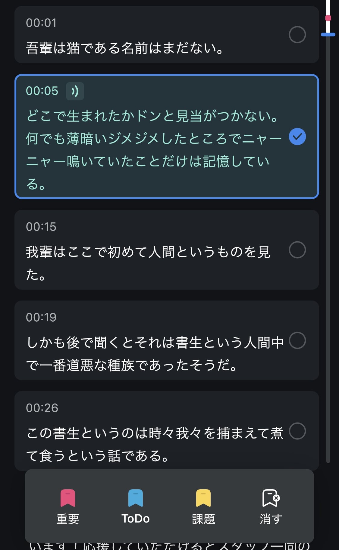 Notta：マーキング