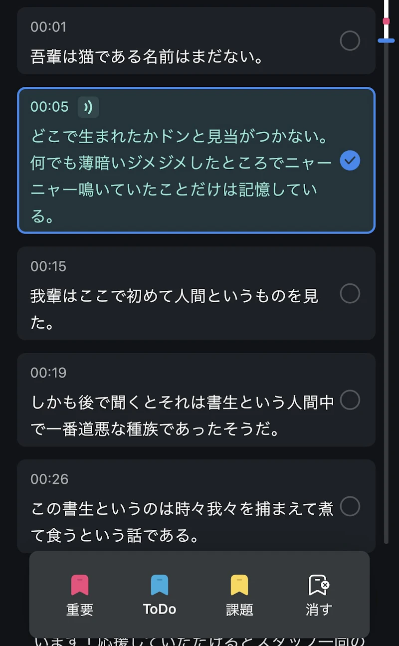 Notta：マーキング
