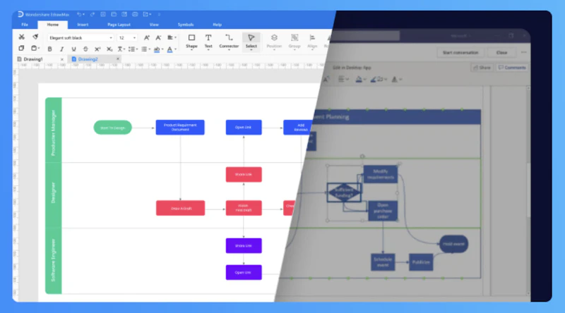 EdrawMax：Visio互換性