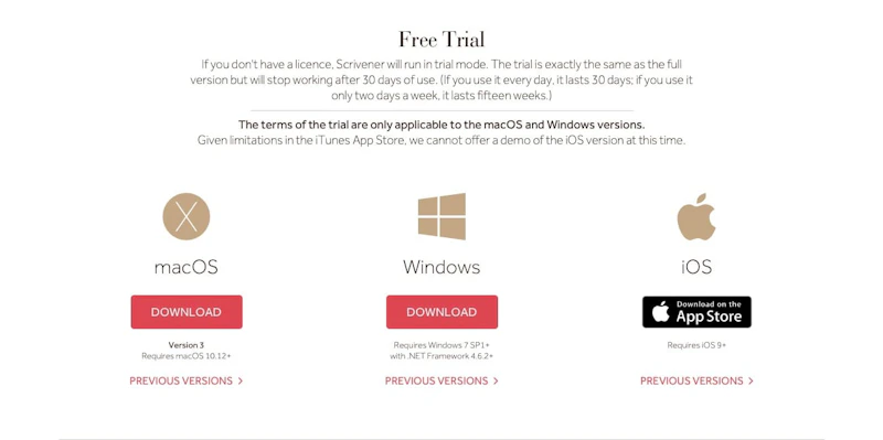 自分の使っているOS（Mac／Windows）を選び、「DOWNLOAD」をクリック