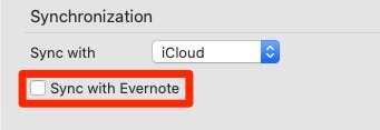 Evernoteと同期可能