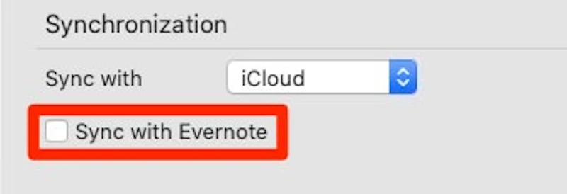 Evernoteと同期可能